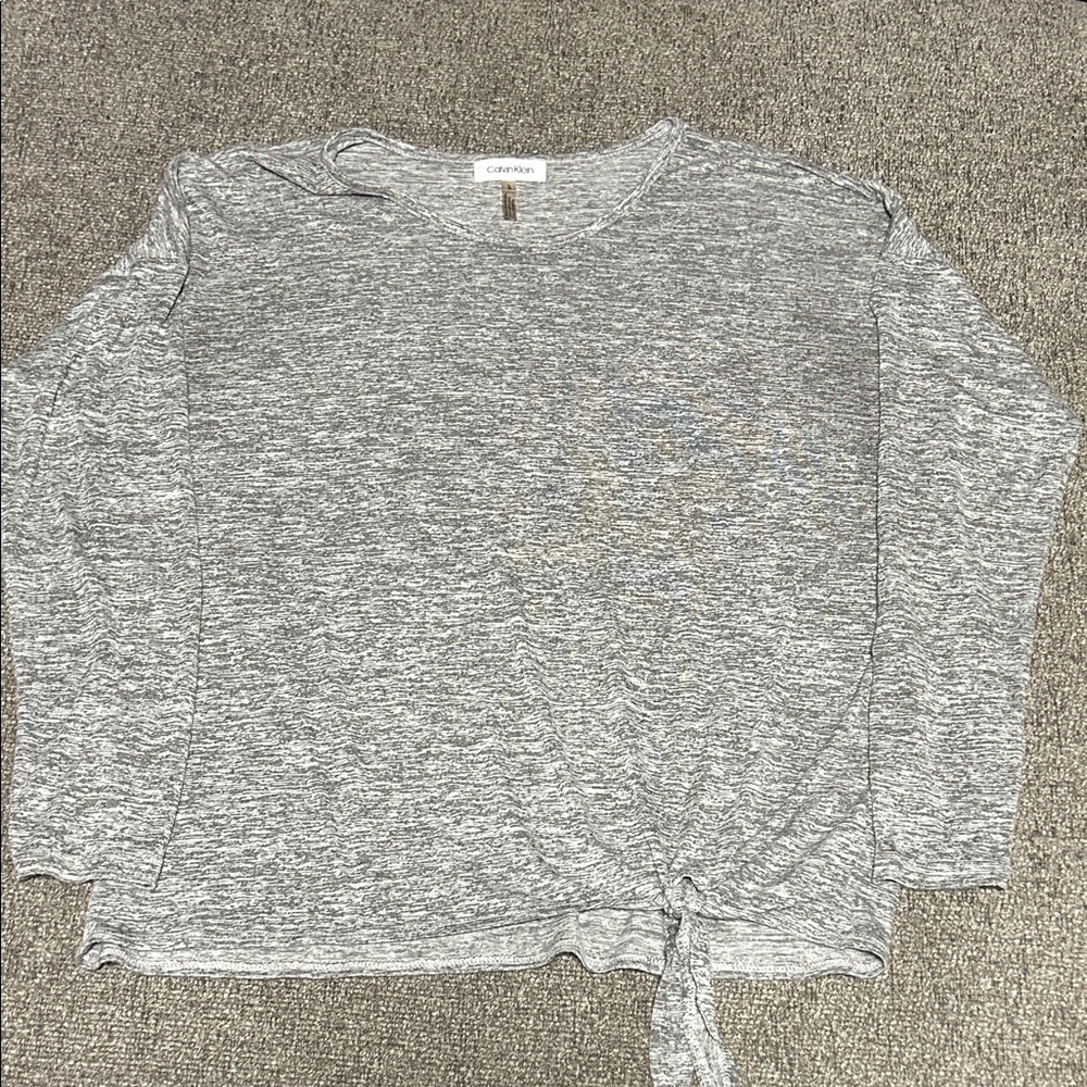Calvin Klein Gray Long Sleeve Tee